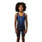 O2TEE Youth Striped Wrestling Singlet Stretch Bodysuit