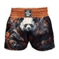 O2TEE Men Panda Samurai MMA Muay Thai Shorts (Youth Adult size)