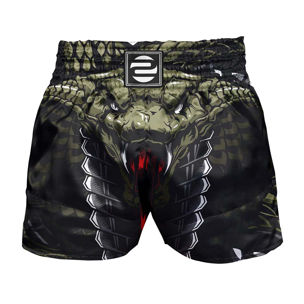 O2TEE Unisex Snake MMA Muay Thai Shorts (Youth Adult size)