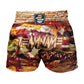O2TEE Custom Funny Food Printed MMA Muay Thai Shorts (Youth Adult size)