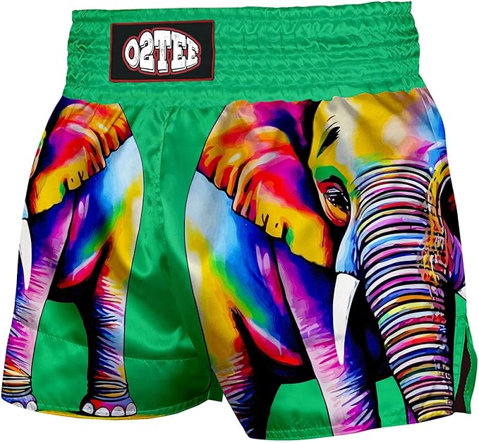 O2TEE Muay Thai Shorts Boxing Shorts MMA Kickboxing