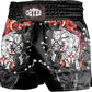 O2TEE Muay Thai Shorts Boxing Shorts MMA Kickboxing  Traditional Styles Nation Shorts