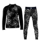 Kid Skull Compression Shirts Pants Sets for MMA BJJ