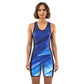 O2TEE Women's Modern Geometric Wrestling Singlet