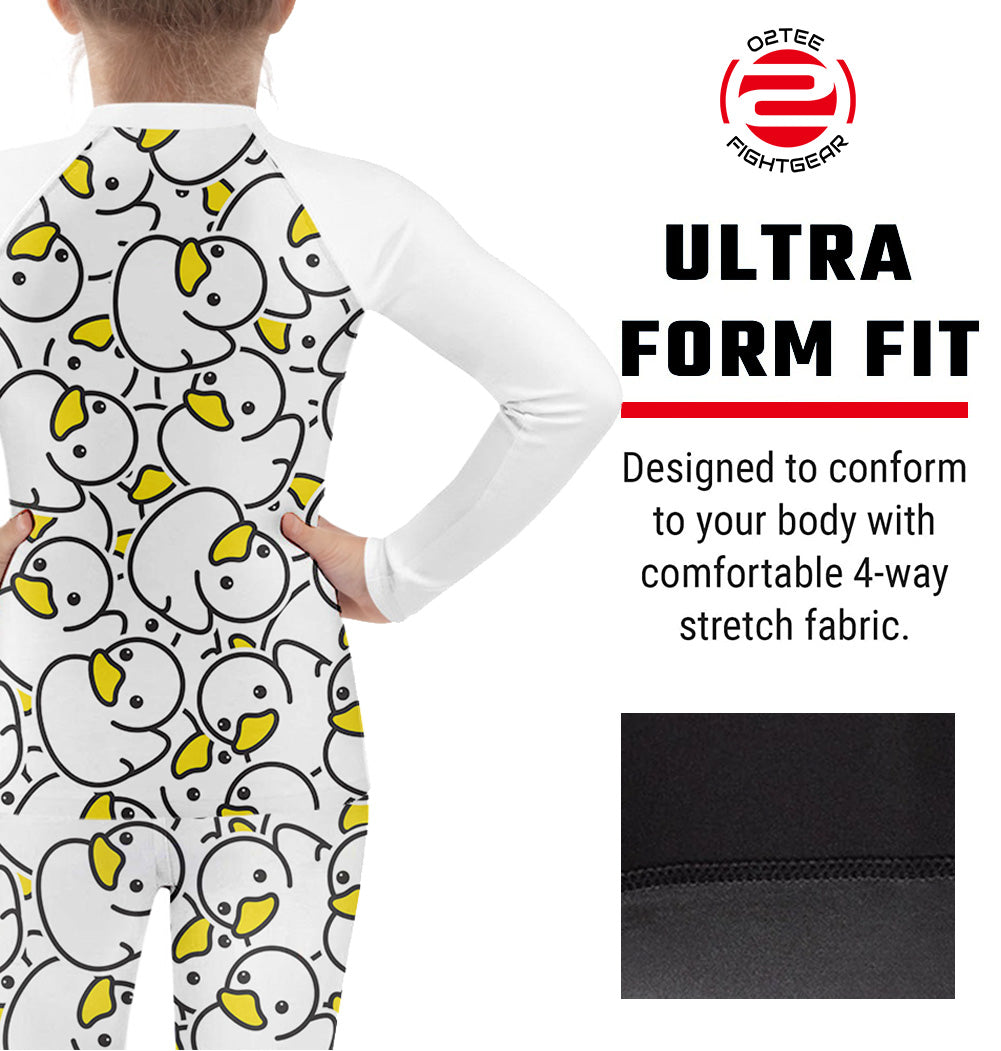 Kid Cartoon Rash Guard Shirts Spats Sets for MMA BJJ