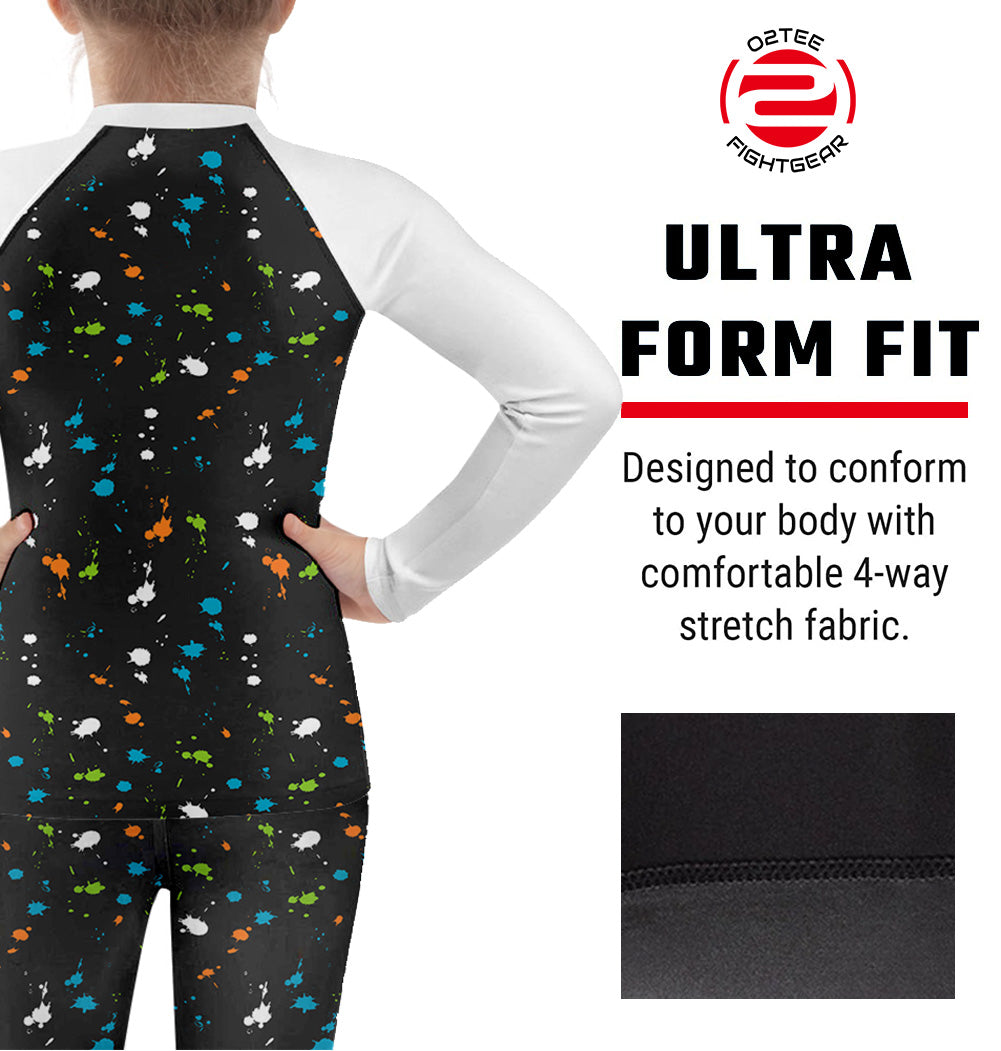 Kid Skull Compression Shirts Pants Sets for MMA BJJ