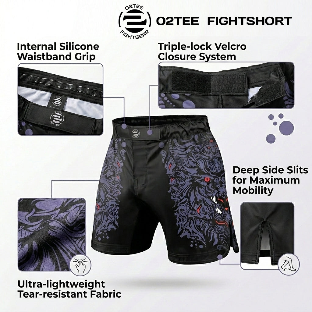 Custom MMA Fight Shorts for Men BJJ Grappling Trunks