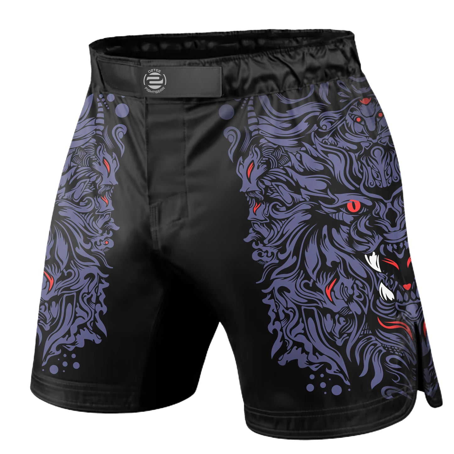 O2TEE MMA Fight Shorts Men's BJJ Trunks for Grappling