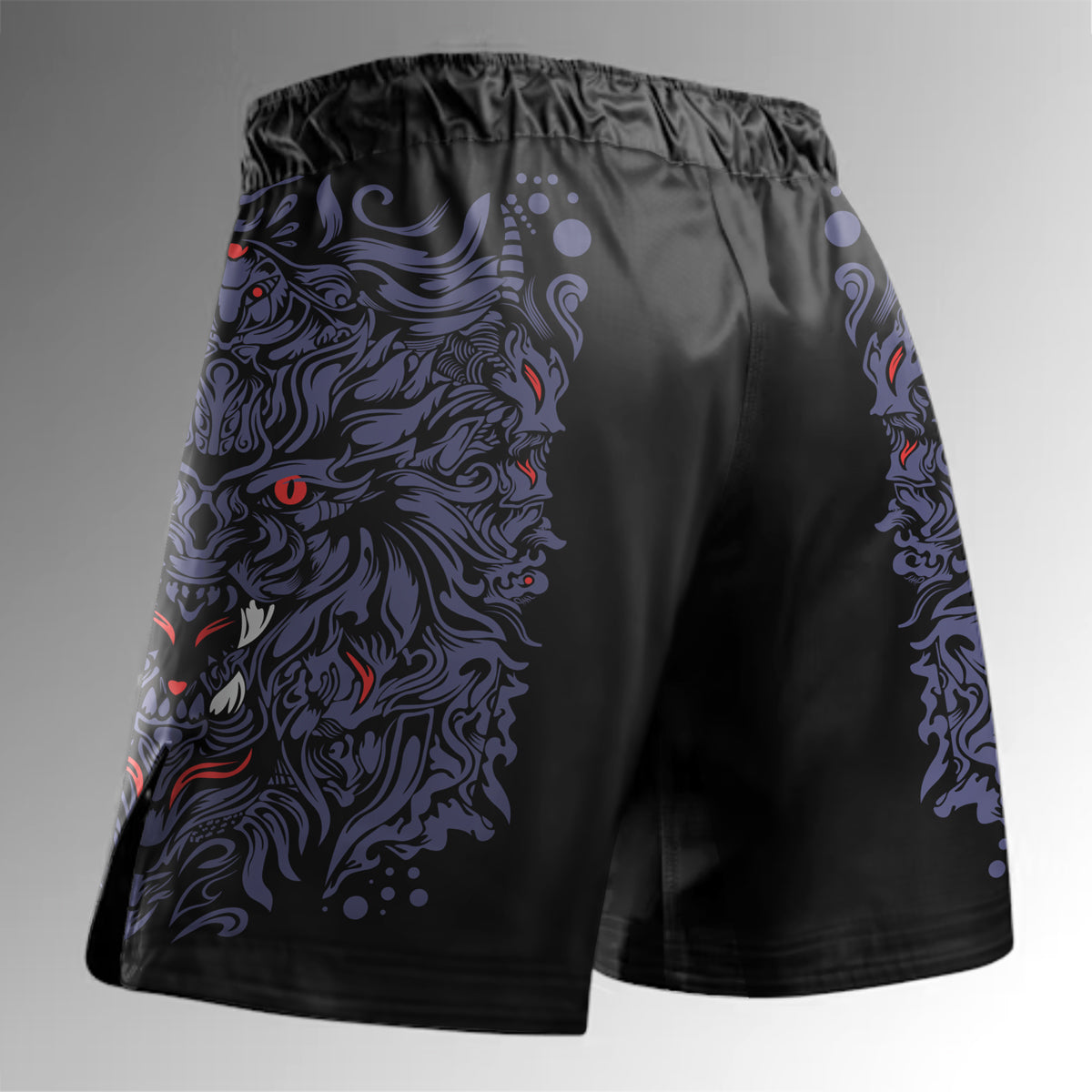 O2TEE MMA Fight Shorts Men's BJJ Trunks for Grappling