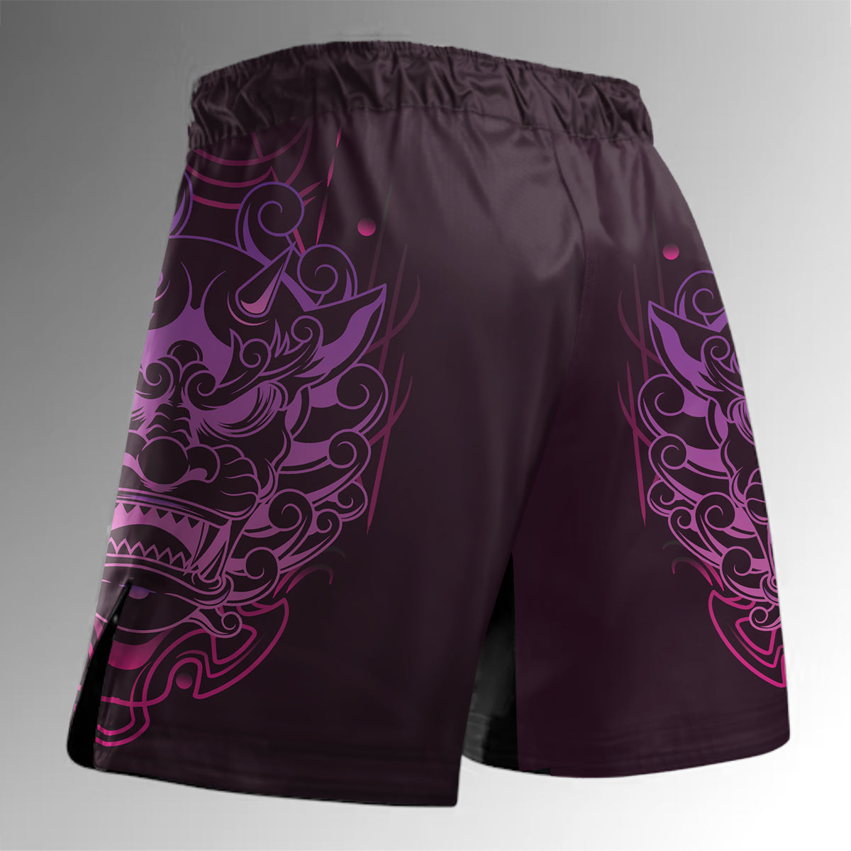O2TEE MMA Fight Shorts Men's BJJ Trunks for Grappling