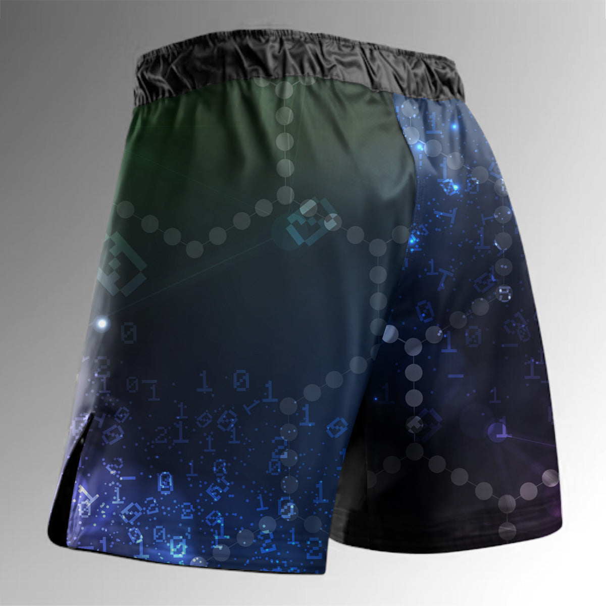 O2TEE MMA Shorts Men's Cyberpunk BJJ Grappling Trunks Techwear