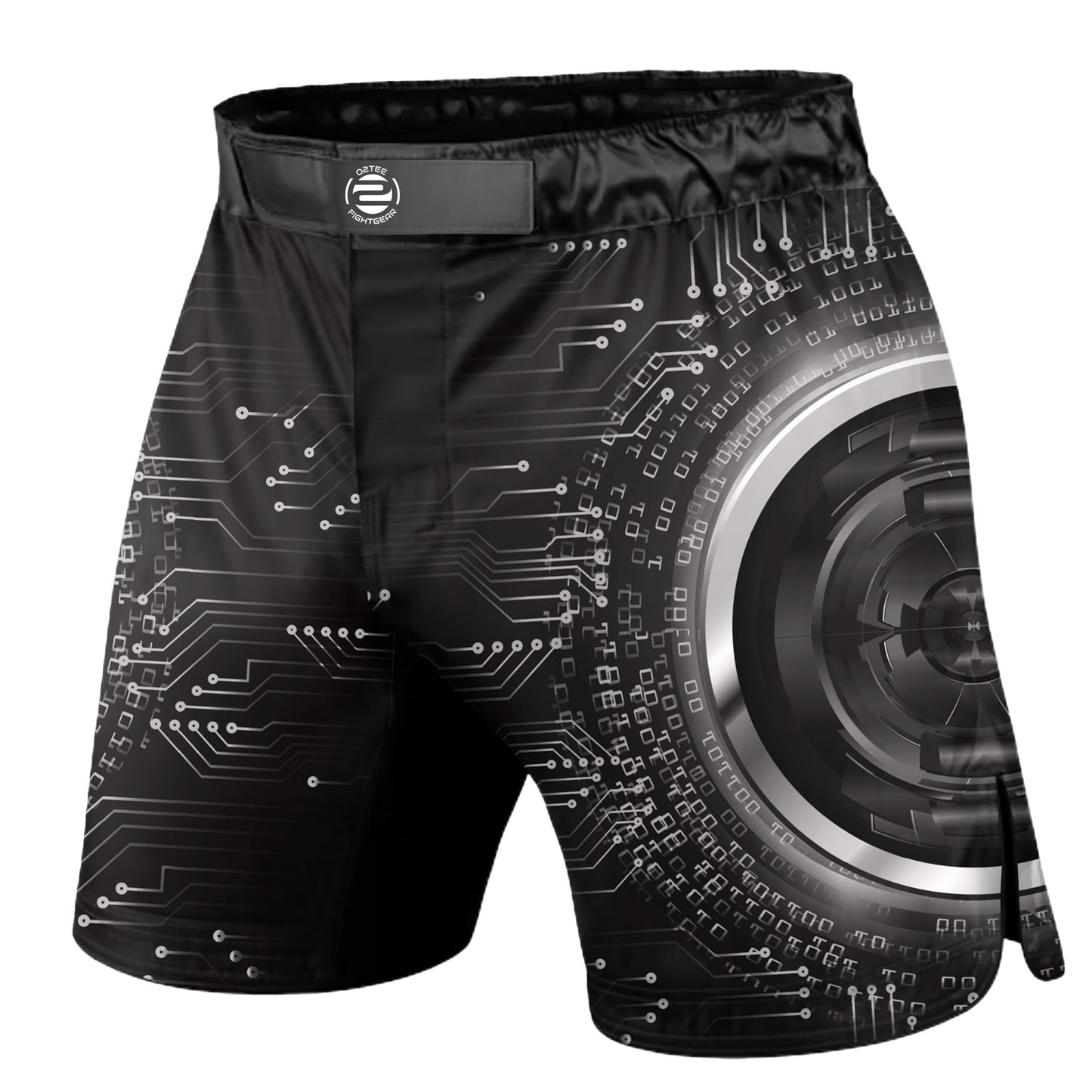 O2TEE MMA Shorts Men's Cyberpunk BJJ Grappling Trunks Techwear