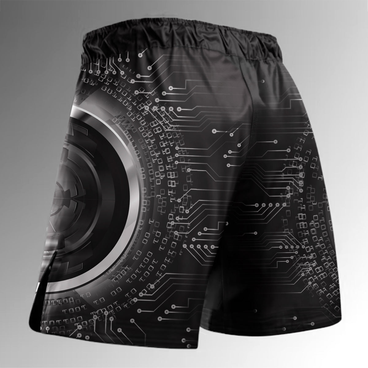 O2TEE MMA Shorts Men's Cyberpunk BJJ Grappling Trunks Techwear