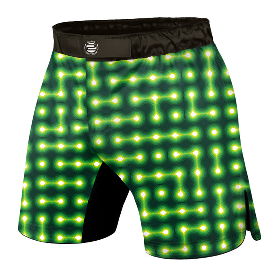 O2TEE MMA Shorts Men's Cyberpunk BJJ Grappling Trunks Techwear