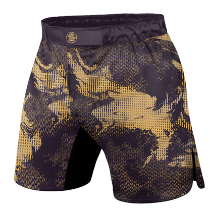 O2TEE MMA Fight Shorts Men's BJJ Trunks for Grappling