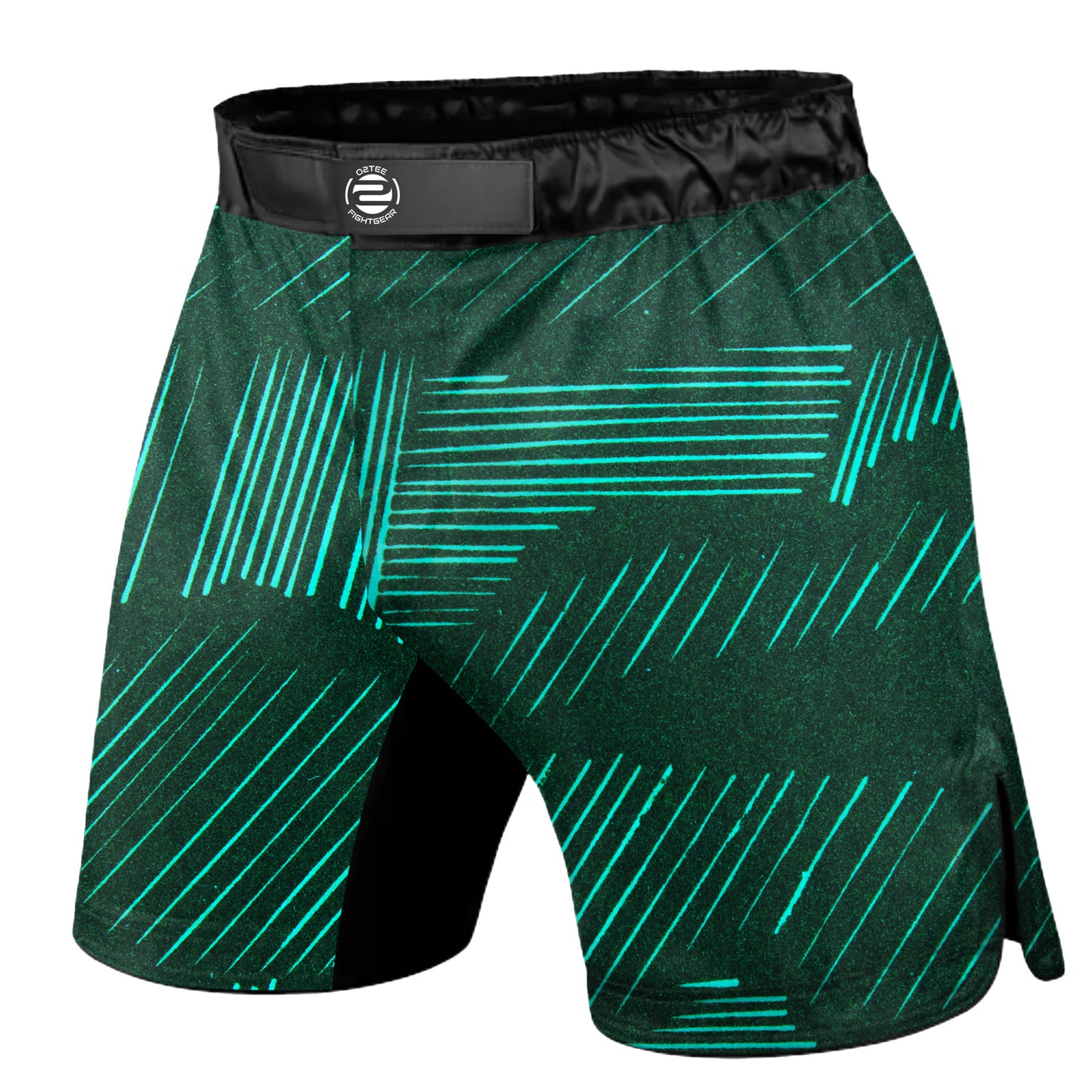 O2TEE MMA Fight Shorts Men's BJJ Trunks for Grappling