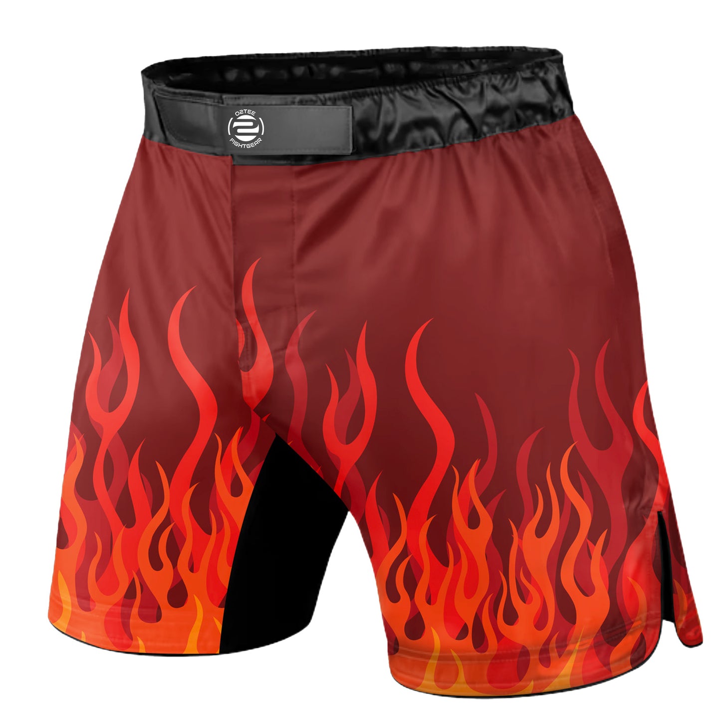 O2TEE MMA Fight Shorts Men's BJJ Trunks for Grappling
