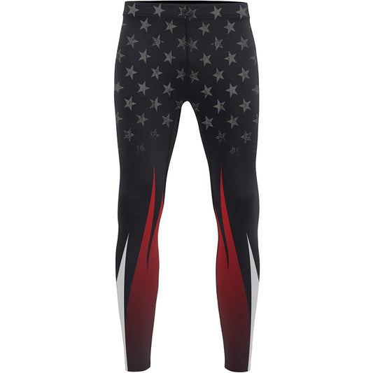 Men's Fire Star Compression Pants-BJJ/MMA Spats