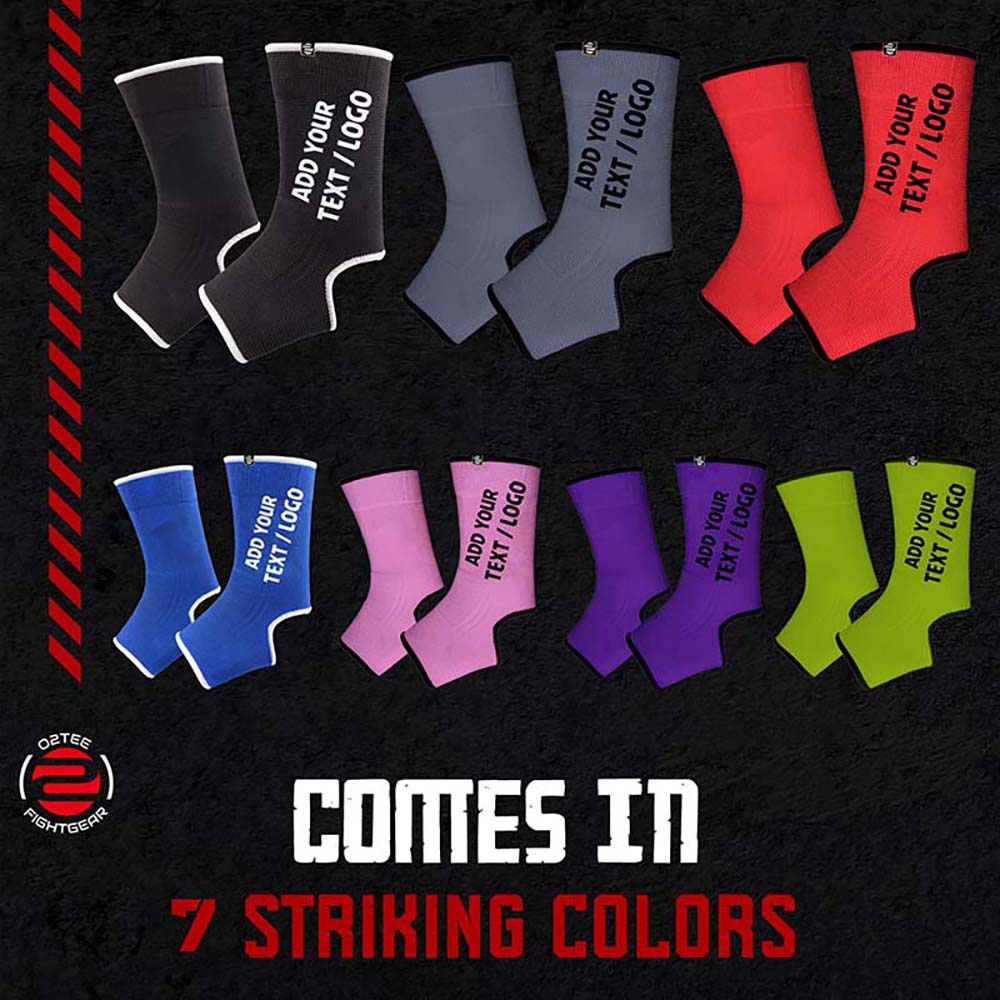 Custom Youth Adult Ankle Braces Socks Sleeve for Muay Thai MMA
