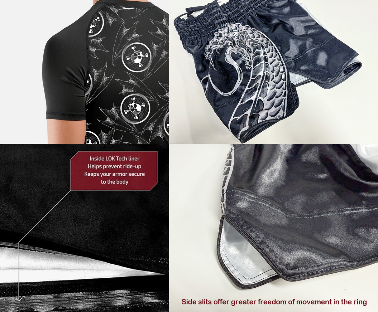 Kids Cartoon Rash Guard Muay Thai MMA Sports Suit