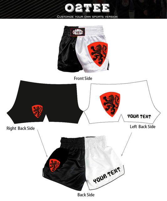 Custom Unisex Gradient Colors Muay Thai Shorts