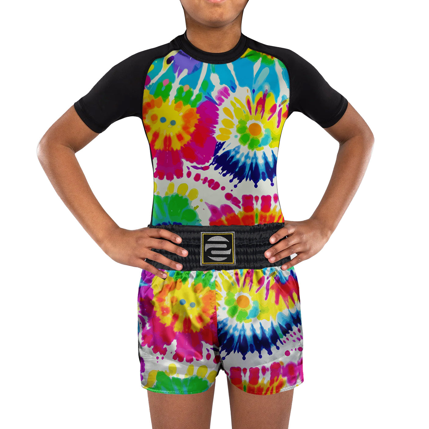 Kids Cartoon Rash Guard Muay Thai MMA Sports Suit