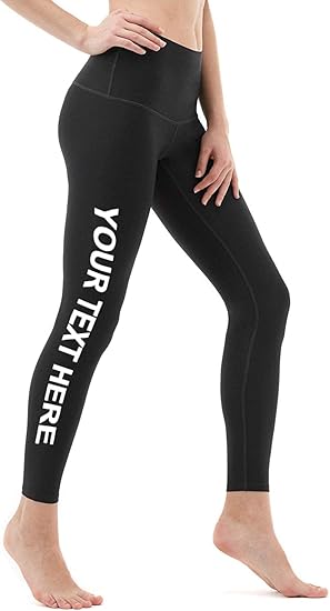 Women's Custom Capris Add Your Text Pants Compression Leggings