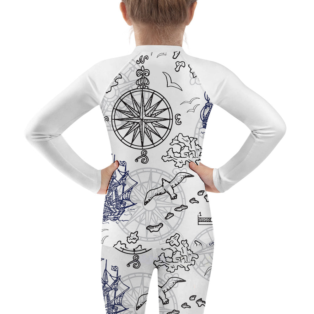 Kid Skull Compression Shirts Pants Sets for MMA BJJ