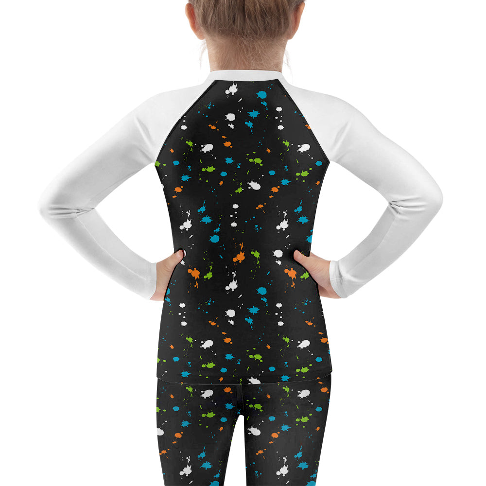 Kid Skull Compression Shirts Pants Sets for MMA BJJ