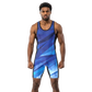 O2TEE Men's Sleek Tech Wrestling Singlet for Athletes