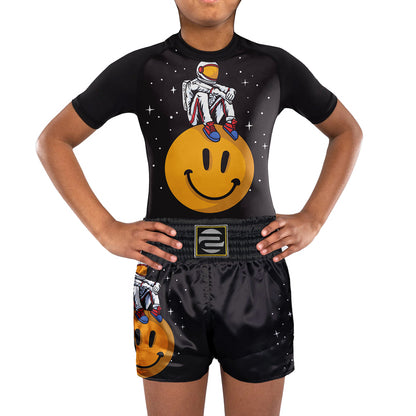 Kids Astronaut Space BJJ Rash Guard MMA Sports Suit