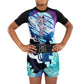 Kids Astronaut Space BJJ Rash Guard MMA Sports Suit