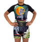 Kids Astronaut Space BJJ Rash Guard MMA Sports Suit