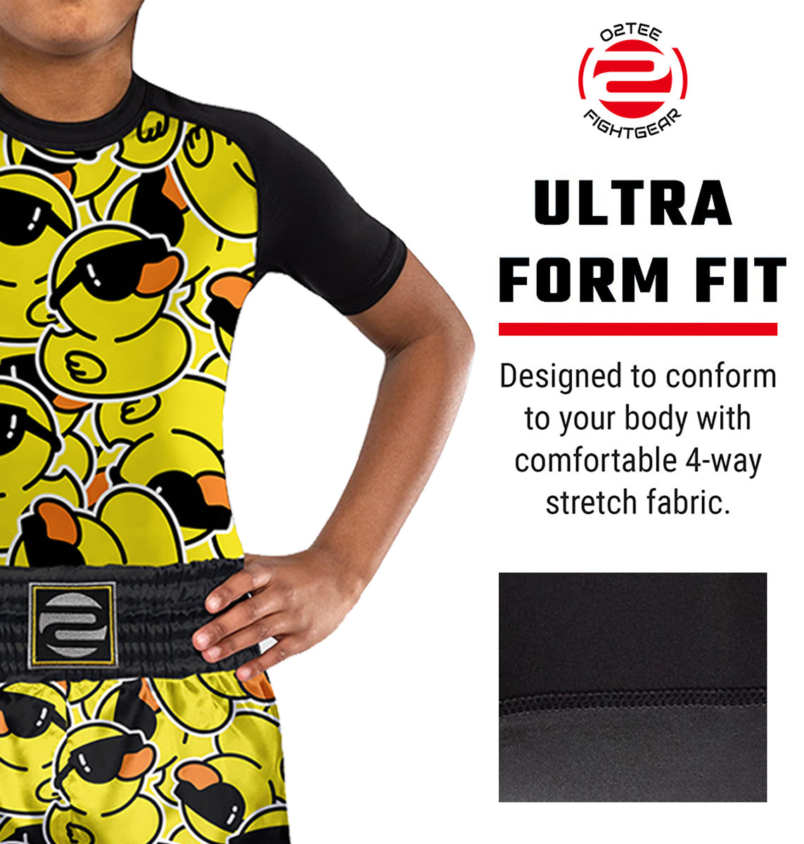 Kids Cartoon Rash Guard Muay Thai MMA Sports Suit