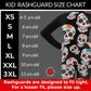 Kid Cartoon Rash Guard Shirts Spats Sets for MMA BJJ