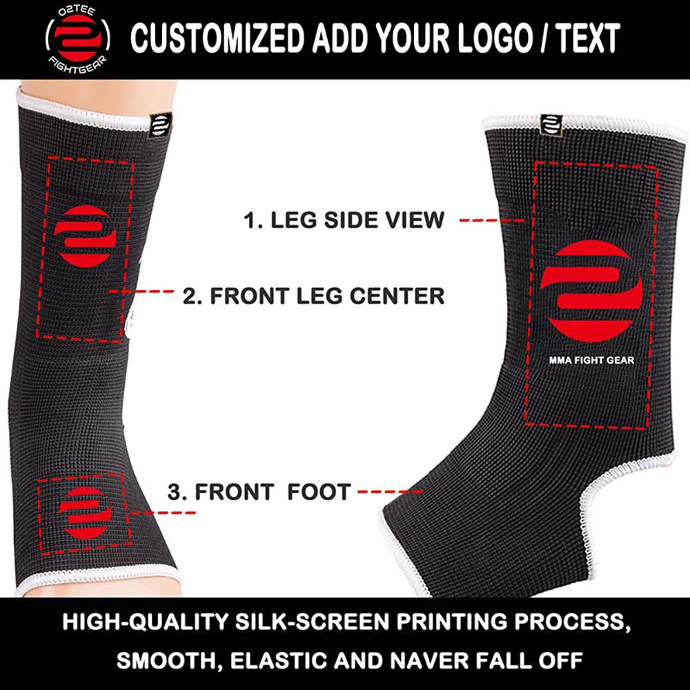 Custom Youth Adult Ankle Braces Socks Sleeve for Muay Thai MMA