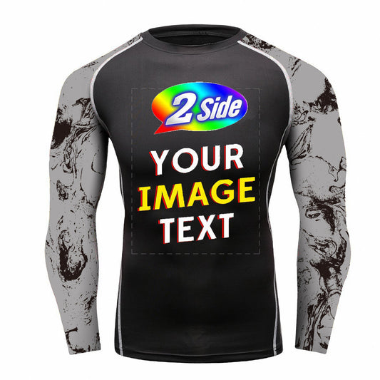 O2TEE Design Your Own Add Your Picture Text Printed Comfort Tops,Grey Fog