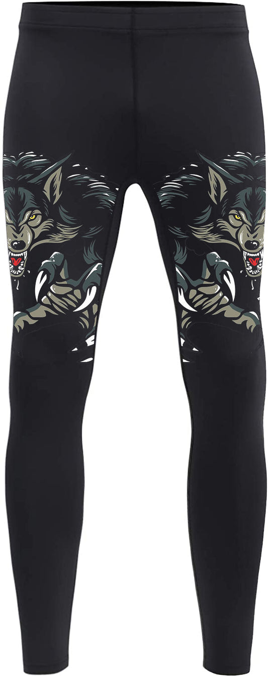 BJJ/MMA Spats-Wolf Compression Pants