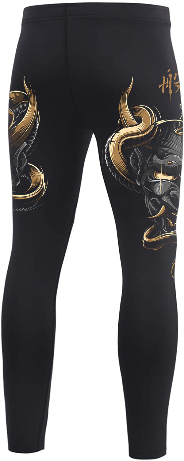 Men's Samurai Compression Pants -BJJ/MMA Spats