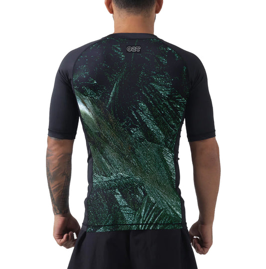 O2TEE Premium Jiu-Jitsu Rash Guard Lightweight Compression Shirt-Short Sleeves