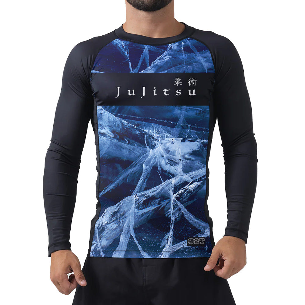 O2TEE Premium Grade BJJ Rashguard - Long Sleeve Jujitsu Training Top