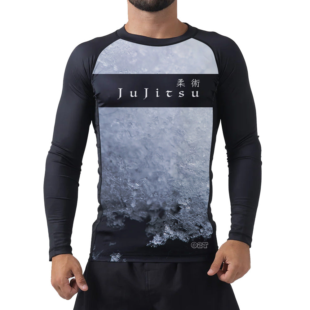 O2TEE Premium Grade BJJ Rashguard - Long Sleeve Jujitsu Training Top