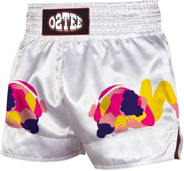O2TEE Sumo Clothing Samurai Skull Muay Thai Shorts