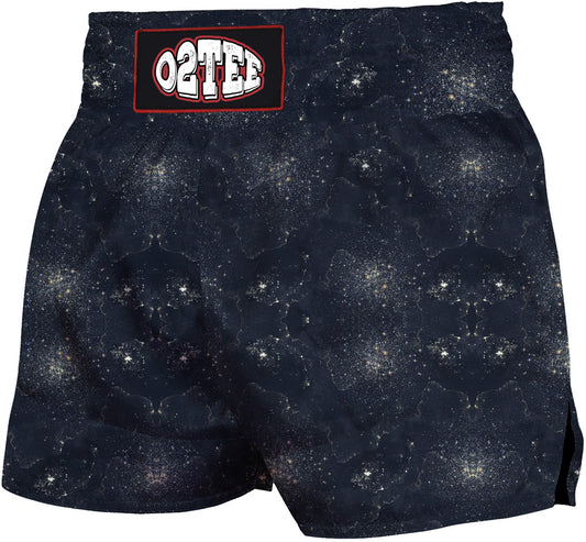 O2TEE Constellation Muay Thai Shorts-Samurai Skull